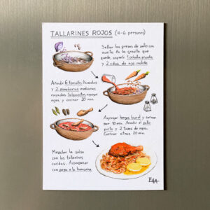 Imán Tallarines Rojos