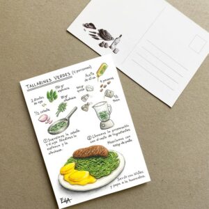 Postal Tallarines Verdes