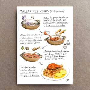 Print Tallarines Rojos