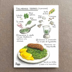 Print Tallarines Verdes